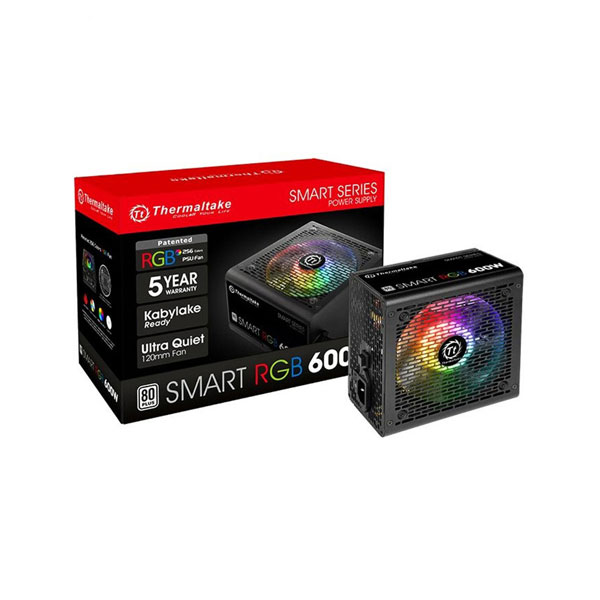 منبع تغذیه کامپیوتر ترمالتیک مدل THERMALTAKE Smart RGB 600W - Image 4