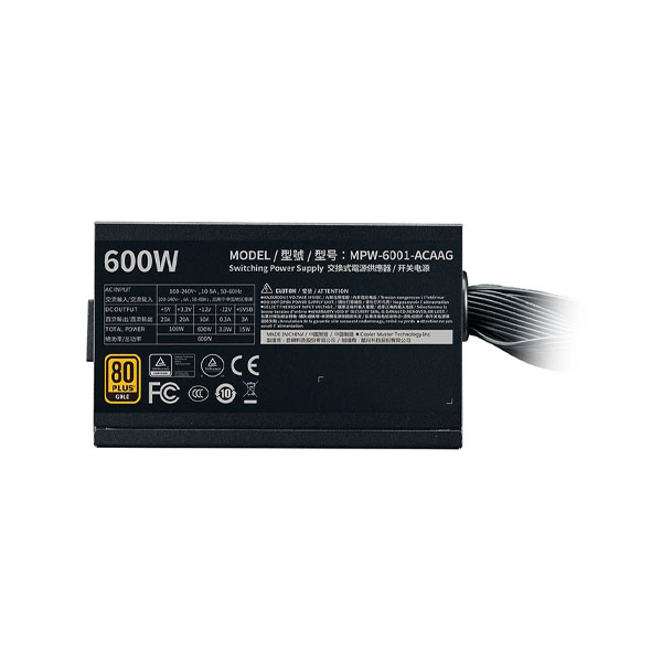 منبع تغذیه کامپیوتر کولر مستر مدل COOLER MASTER G600 GOLD - Image 4