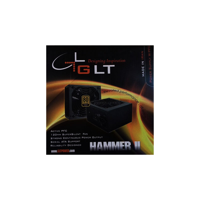 منبع تغذیه کامپیوتر جی ال تی مدل GLT ATX 300 REAL - Image 3