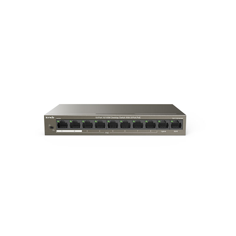 سوییچ 10 پورت POE تندا مدل TENDA TEF1110P-8-63W