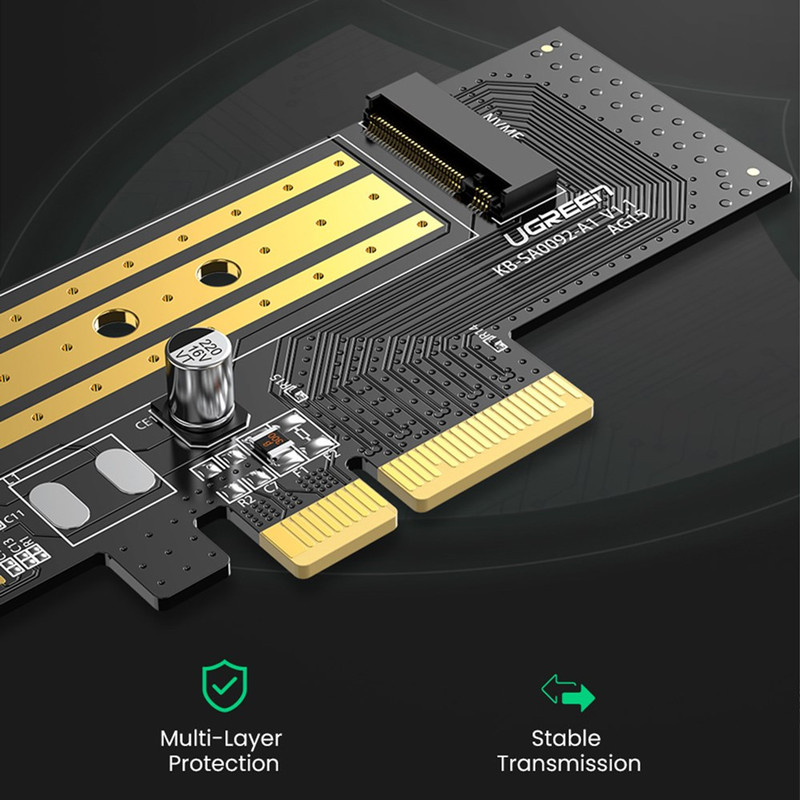 مبدل M.2 به PCIe 3.0 یوگرین مدل UGreen CM302-70503 - Image 3