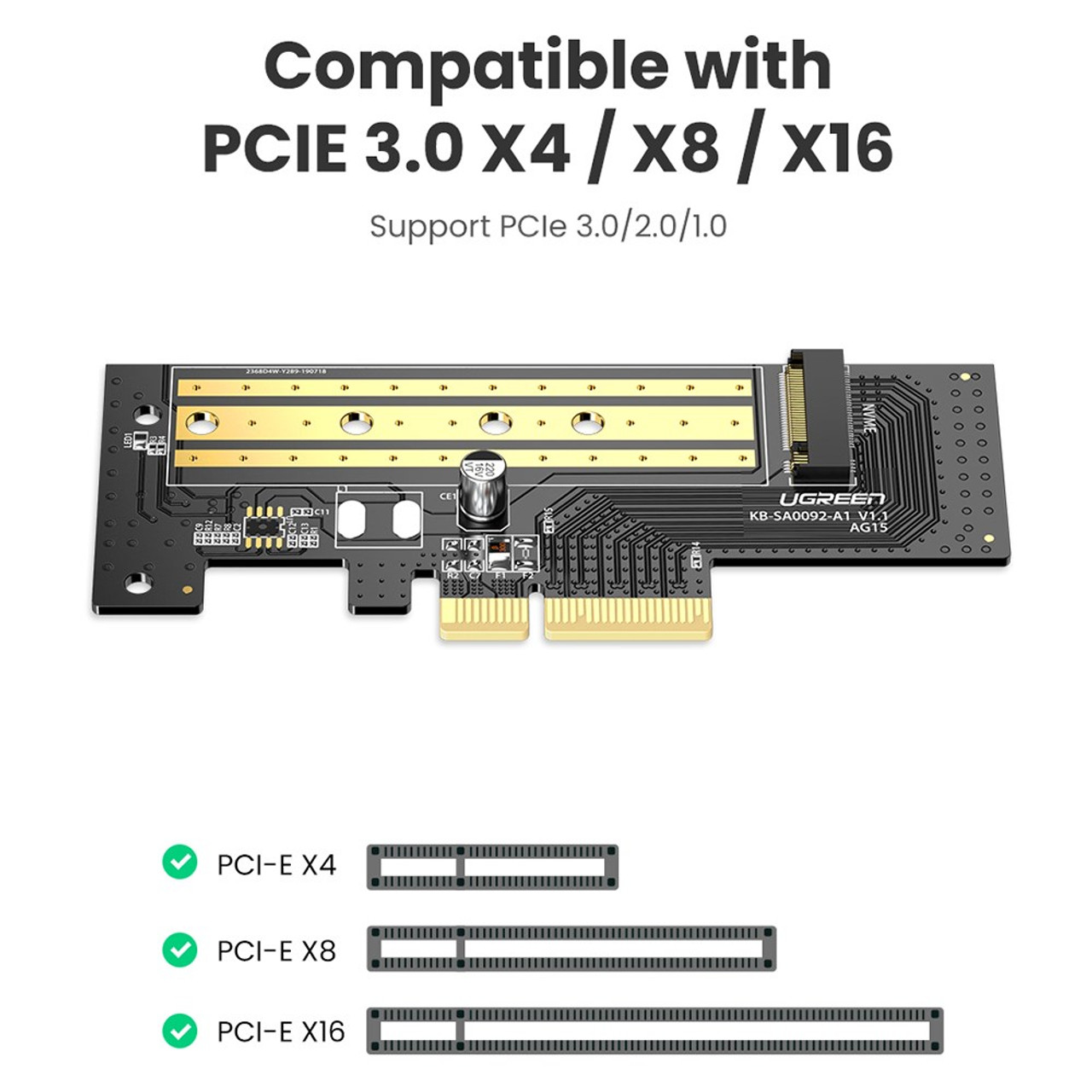 مبدل M.2 به PCIe 3.0 یوگرین مدل UGreen CM302-70503 - Image 4