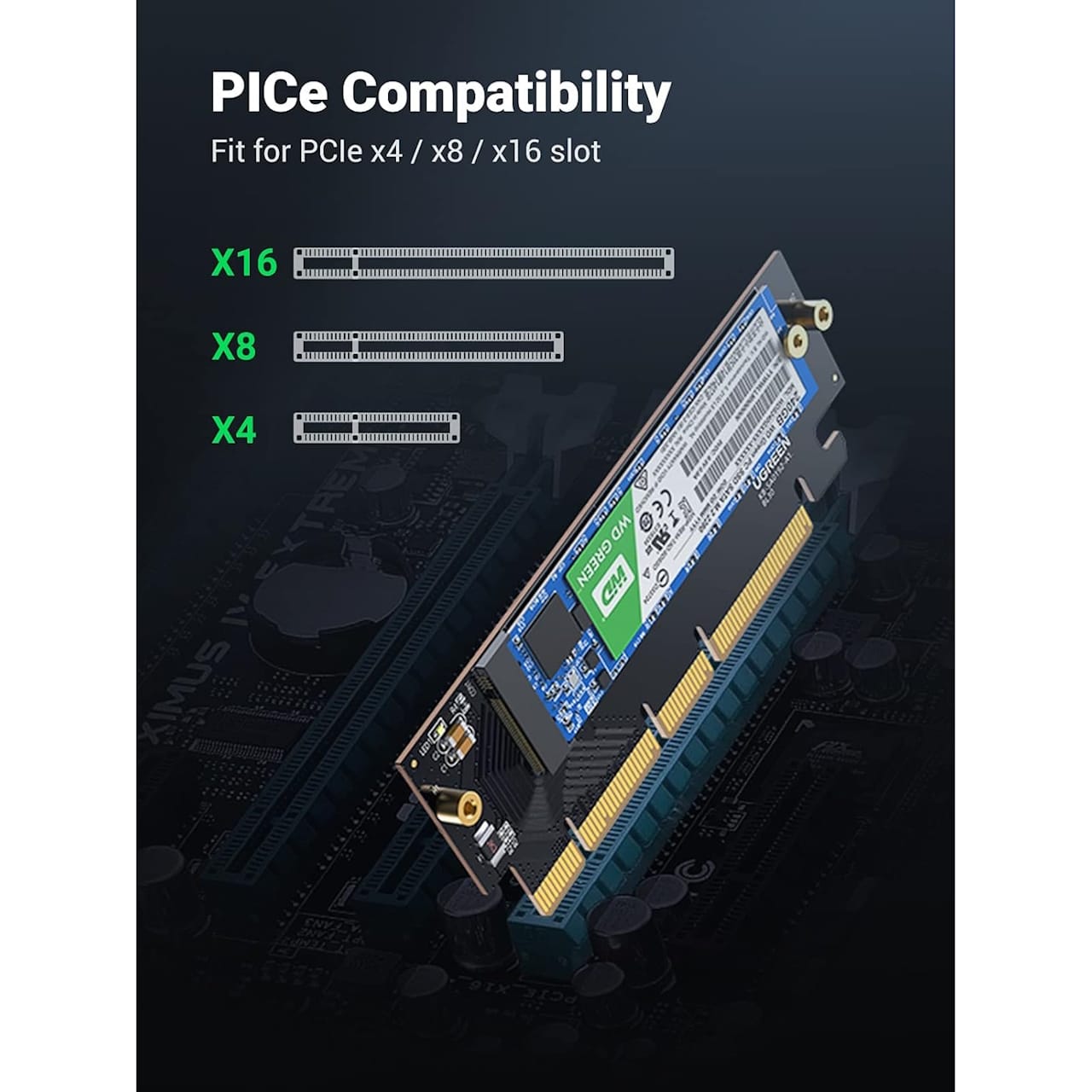 مبدل M.2 به PCIe 4.0 یوگرین مدل UGreen CM465-30715 - Image 3