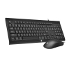 کیبورد و ماوس با سیم اچ پی مدل HP KM100 (با حروف فارسی)