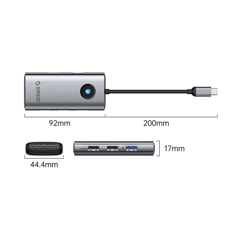هاب 5 پورت USB Type-C اوریکو مدل ORICO PW11-5P - Image 2