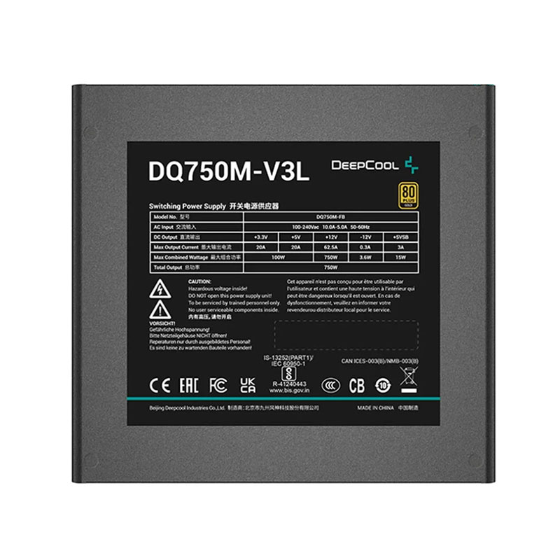 منبع تغذیه کامپیوتر دیپ کول مدل Deepcool DQ750M-V3L 750W - Image 2