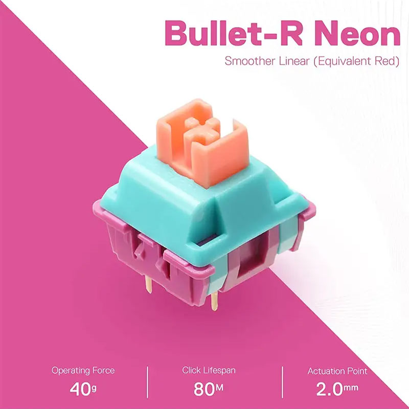 سوئیچ کیبورد مکانیکال ردراگون مدل Redragon Bullet A113R - Image 2