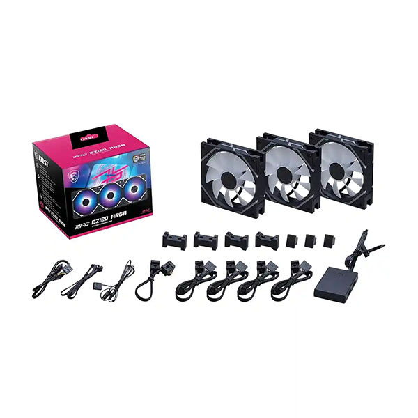 پک 3 تایی فن کیس ام اس آی مدل MSI MPG EZ120 ARGB - Image 4