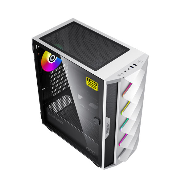 کیس گیمینگ کامپیوتر گیم مکس مدل GameMax Diamond COC White - Image 4
