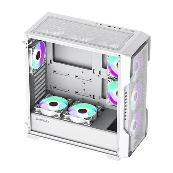 کیس گیمینگ کامپیوتر گیم مکس مدل GameMax Siege White - Image 4