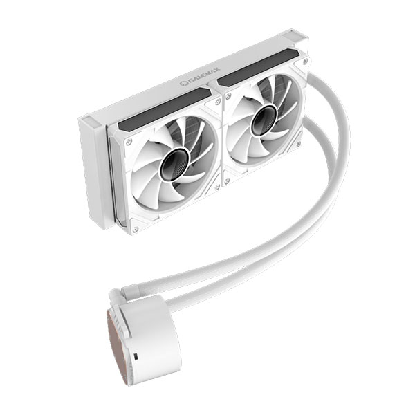 خنک کننده آبی پردازنده گیم مکس مدل GameMax IceBurg 240 Digital White - Image 3