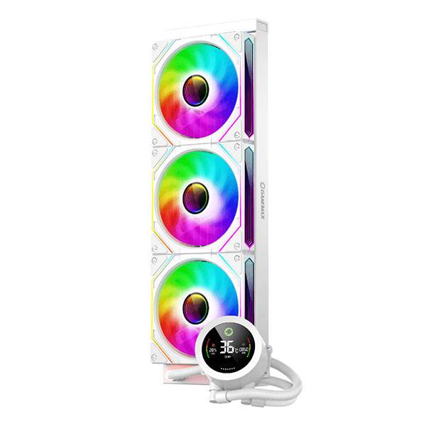 خنک کننده آبی پردازنده گیم مکس مدل GameMax IceBurg 360 Digital White