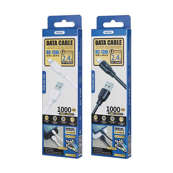 کابل تبدیل USB-Type A به Lightning ریمکس مدل REMAX RC-138i 1M - Image 3
