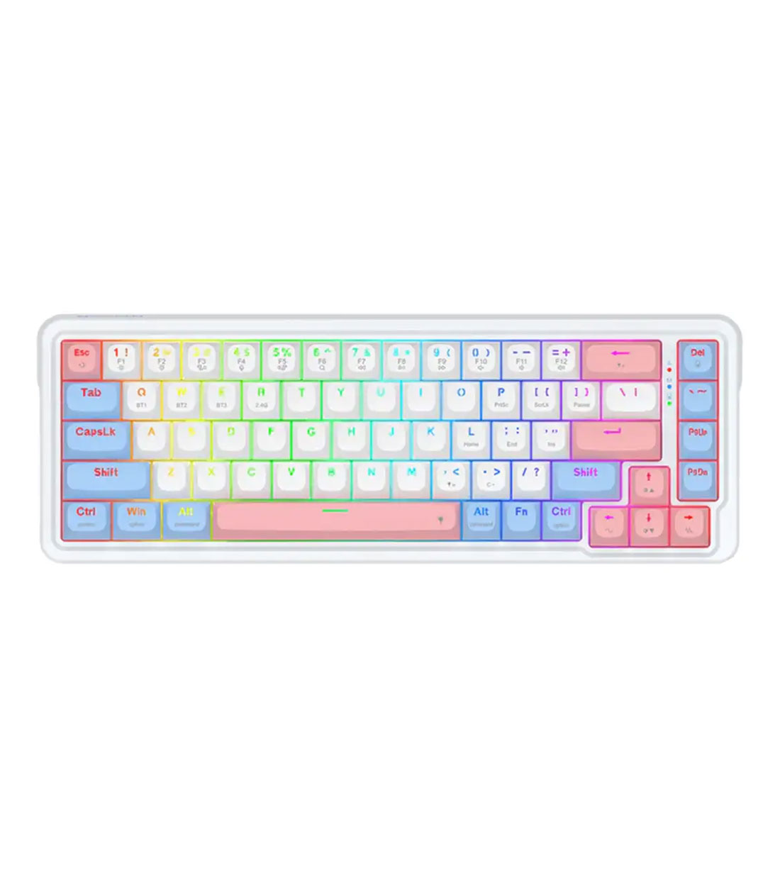 کیبورد بی سیم گیمینگ ردراگون مدل Redragon NOVA PRO K709 WBP RGB