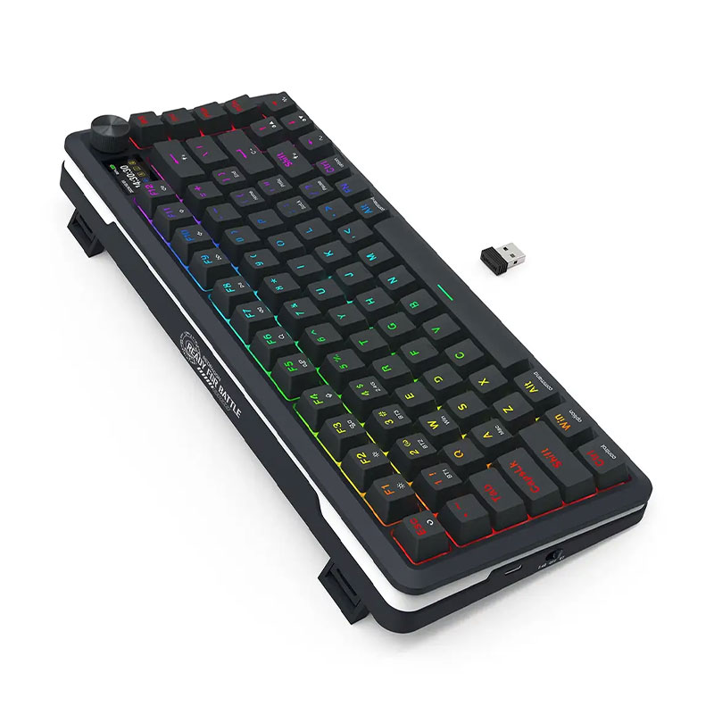 کیبورد بی سیم/باسیم گیمینگ ردراگون مدل Redragon FLEKACT PRO K708 RGB - Image 2