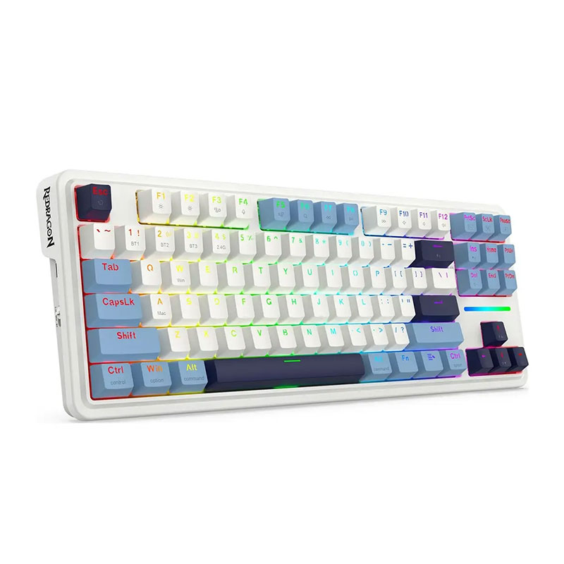 کیبورد باسیم/بی سیم گیمینگ ردراگون مدل Redragon ANTONIUM PRO K728 WBB RGB - Image 2