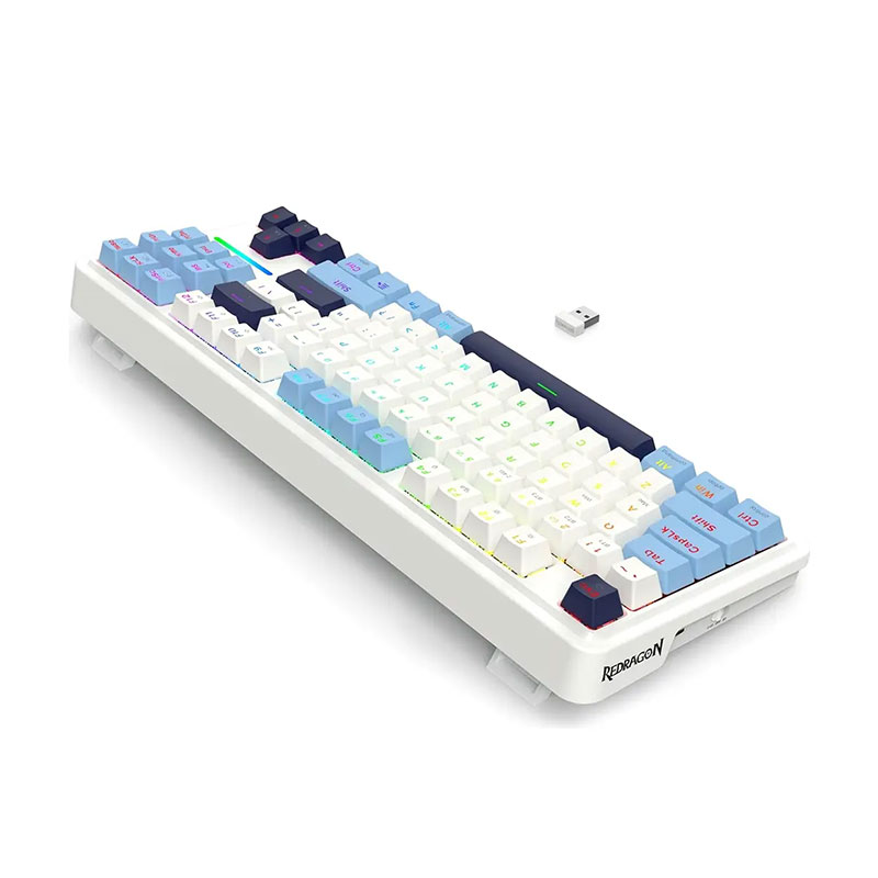 کیبورد باسیم/بی سیم گیمینگ ردراگون مدل Redragon ANTONIUM PRO K728 WBB RGB - Image 3