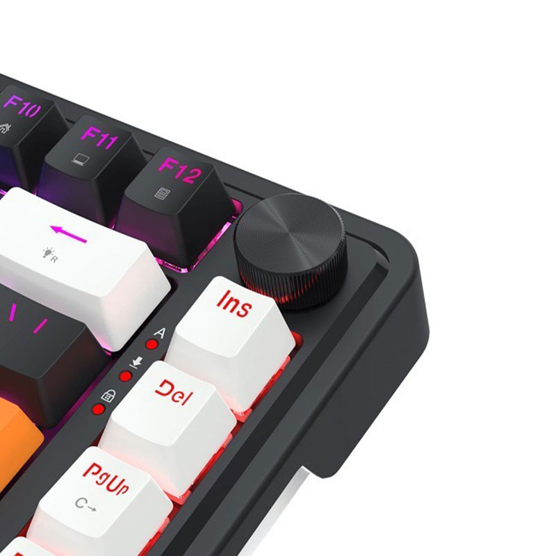 کیبورد با سیم گیمینگ ردراگون مدل Redragon LANDSHAKER K714 BWO RGB - Image 4