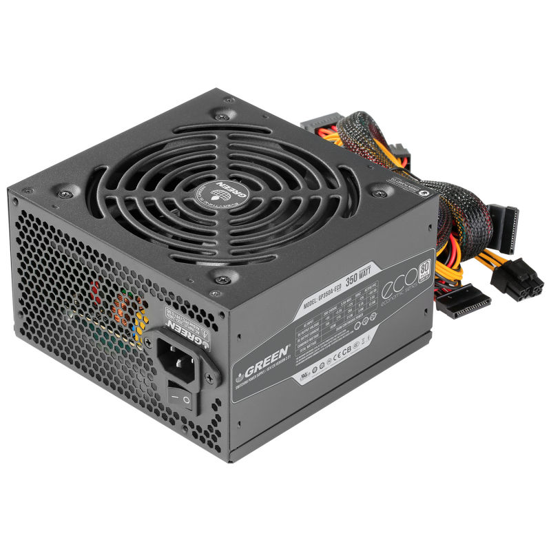 منبع تغذیه گرین مدل GREEN GP350A-ECO Rev3.1