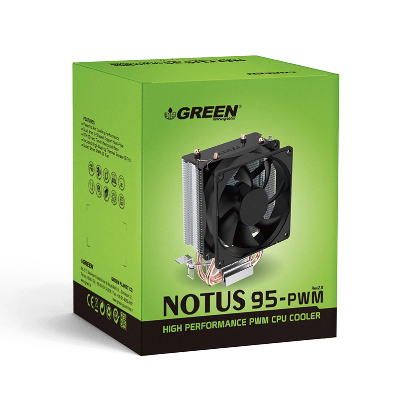 خنک کننده پردازنده گرین مدل GREEN NOTUS 95-PWM Rev2.0 - Image 5