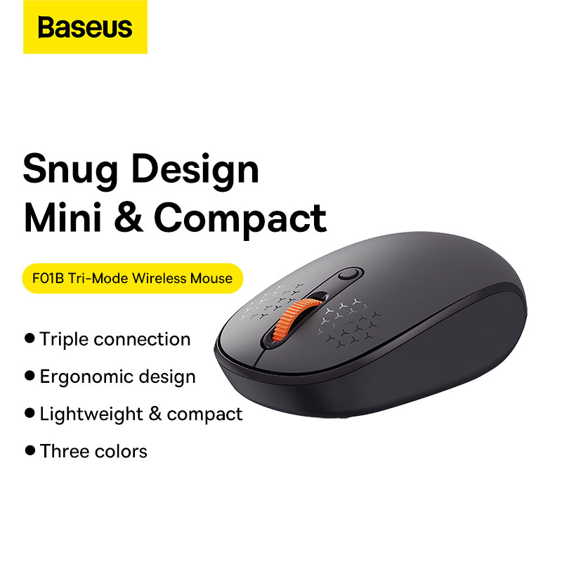 ماوس بی سیم بیسوس مدل Baseus F01B Tri-Mode - Image 5
