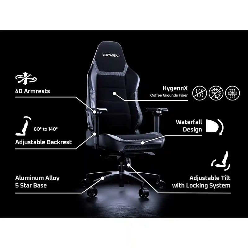 صندلی گیمینگ ورتاگیر مدل Vertagea PL6800 Midnight BLACK Purple - Image 5
