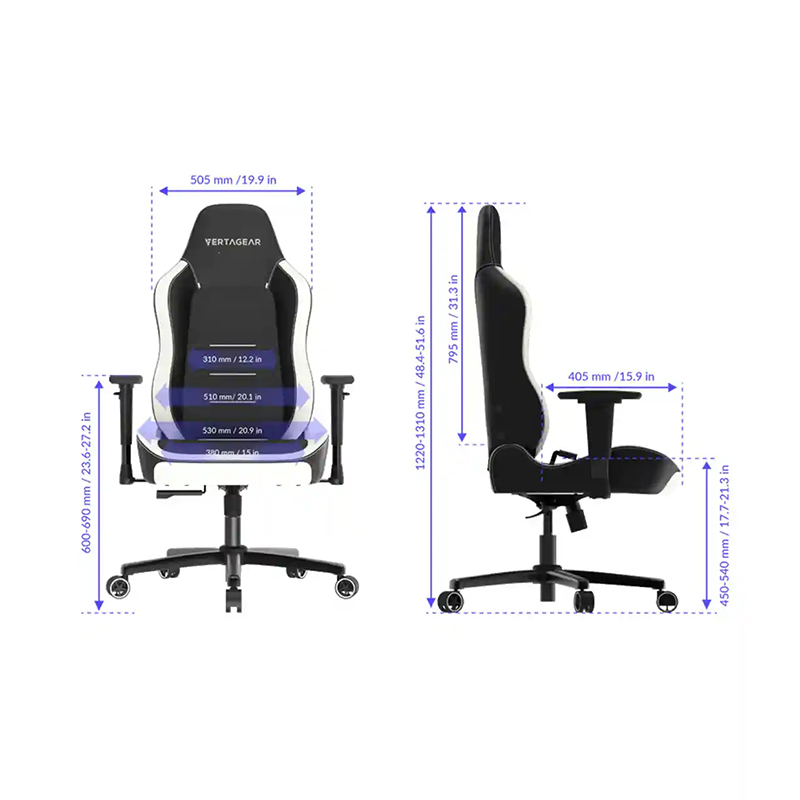 صندلی گیمینگ ورتاگیر مدل Vertagea SL3800 Black White - Image 4