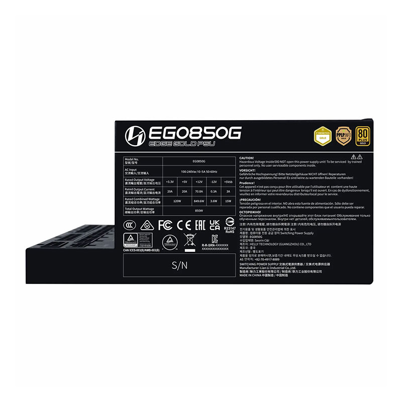 منبع تغذیه کامپیوتر لیان لی مدل LIAN LI EDGE EGO850G 850W - Image 4