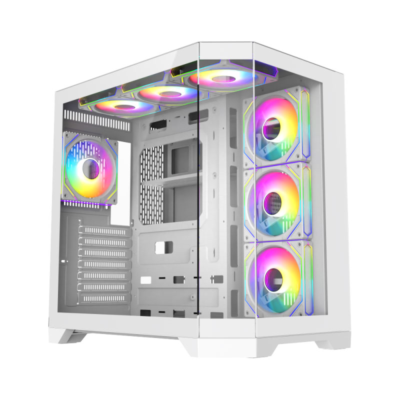 کیس گیمینگ کامپیوتر گیم مکس مدل GameMax HYPE-A White - Image 2