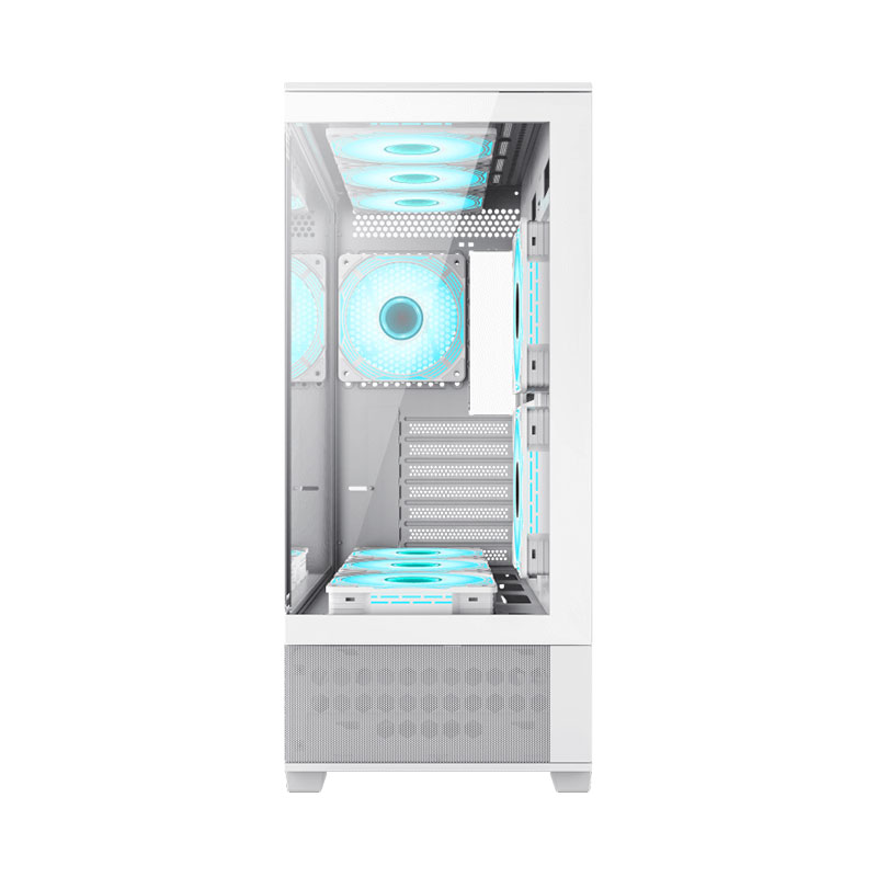 کیس گیمینگ کامپیوتر گیم مکس مدل GameMax Vista AW White - Image 2