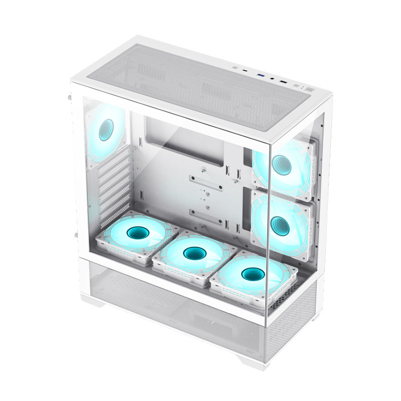 کیس گیمینگ کامپیوتر گیم مکس مدل GameMax Vista AW White - Image 3