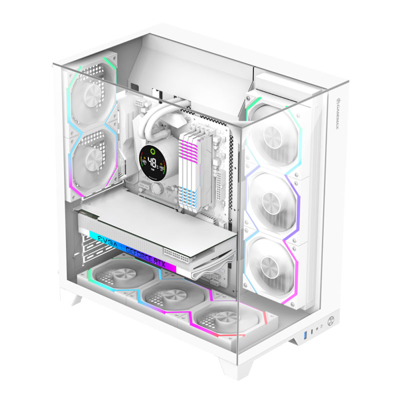 کیس گیمینگ کامپیوتر گیم مکس مدل GameMax Infinity Pro White - Image 4
