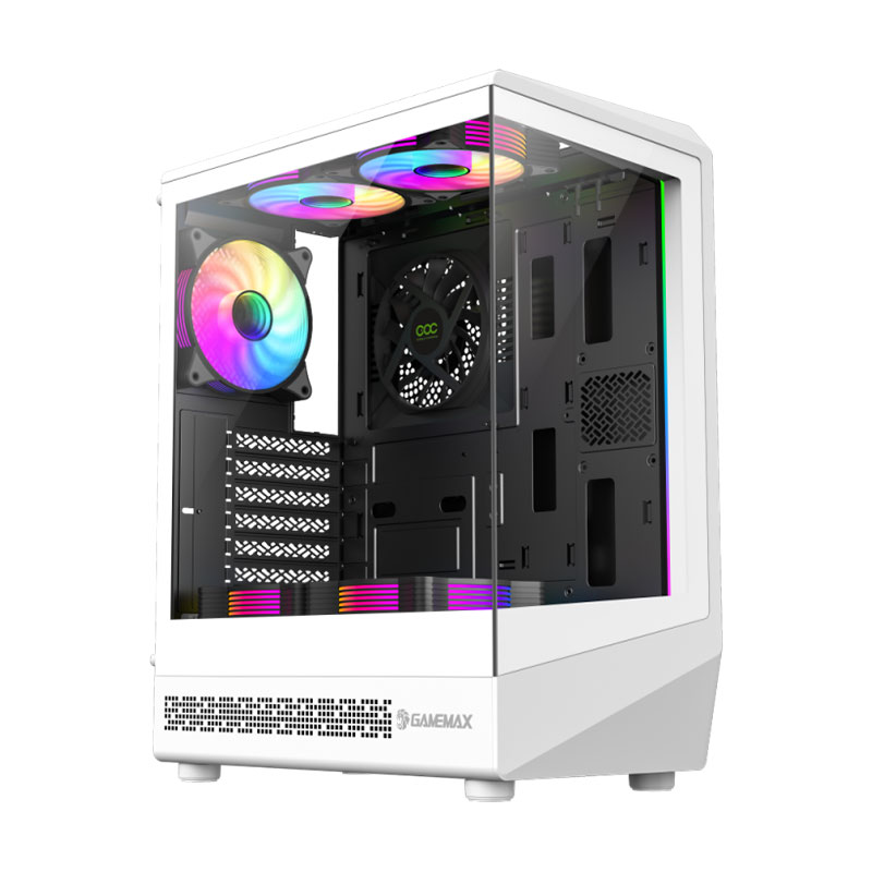 کیس گیمینگ کامپیوتر گیم مکس مدل GameMax Vista COC White