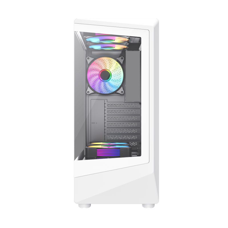 کیس گیمینگ کامپیوتر گیم مکس مدل GameMax Vista COC White - Image 2