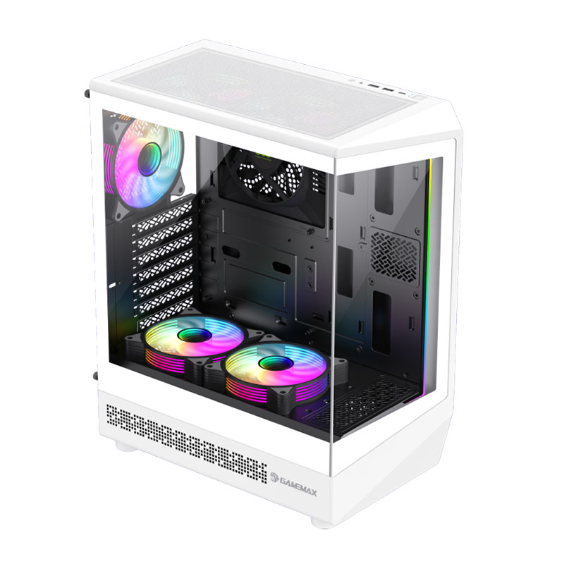 کیس گیمینگ کامپیوتر گیم مکس مدل GameMax Vista COC White - Image 4