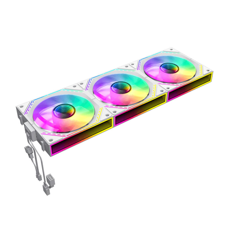پک 3 تایی فن کیس گیم مکس مدل GameMax FN12A S3I-R Reverse White - Image 2