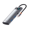 هاب 7 پورت USB Type-C بیسوس مدل Baseus Metal Gleam Series (WKWG020113)