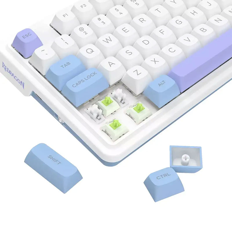 کیبورد باسیم/بی سیم گیمینگ ردراگون مدل Redragon UCAL MAX K673 WBP RGB - Image 4