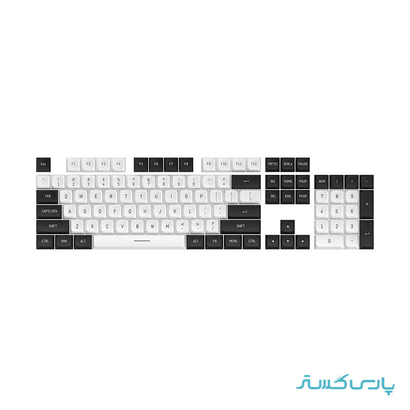 مجموعه کامل کلید کیبورد مکانیکال ردراگون مدل Redragon DOUBLE SHOT A132 CSA PBT