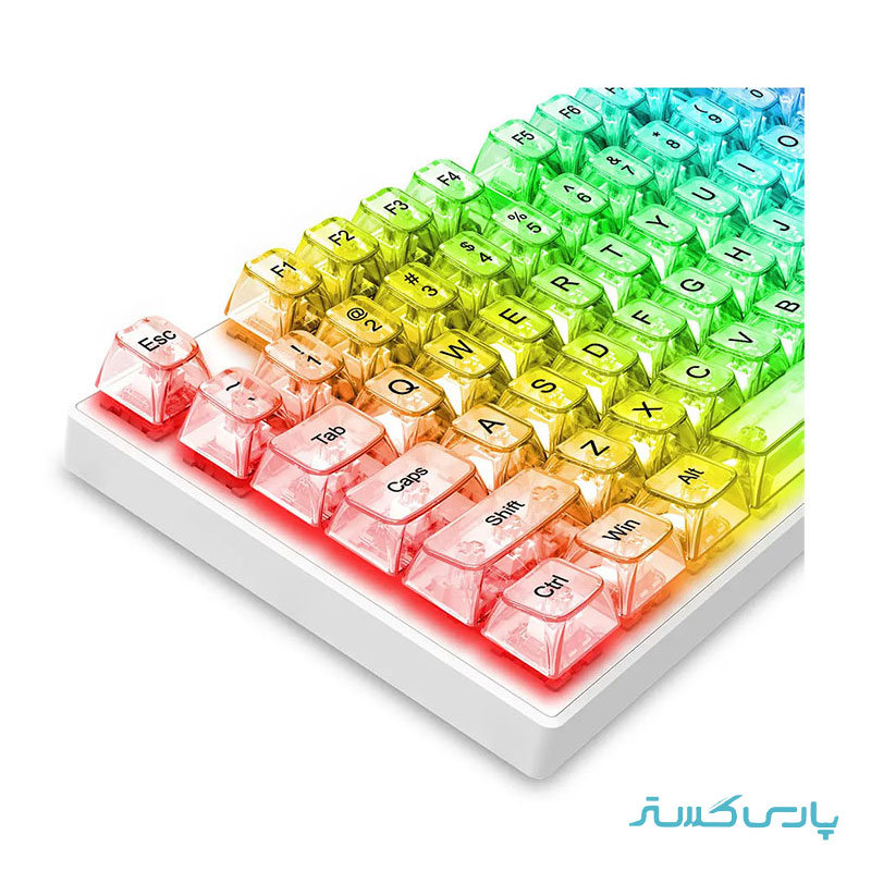 مجموعه کامل کلید کیبورد مکانیکال ردراگون مدل Redragon CRYSTAL KEYCAP A137 Transparent - Image 3