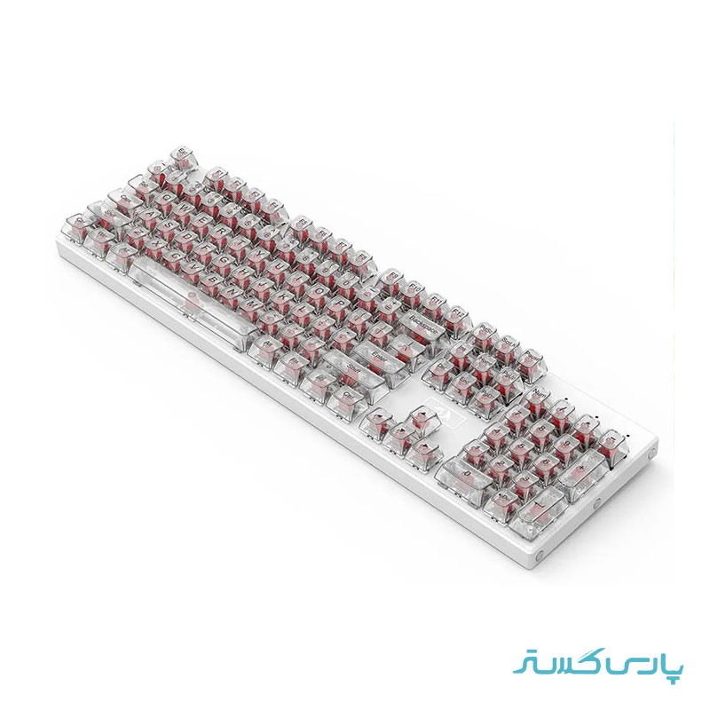 مجموعه کامل کلید کیبورد مکانیکال ردراگون مدل Redragon CRYSTAL KEYCAP A137 Transparent - Image 4