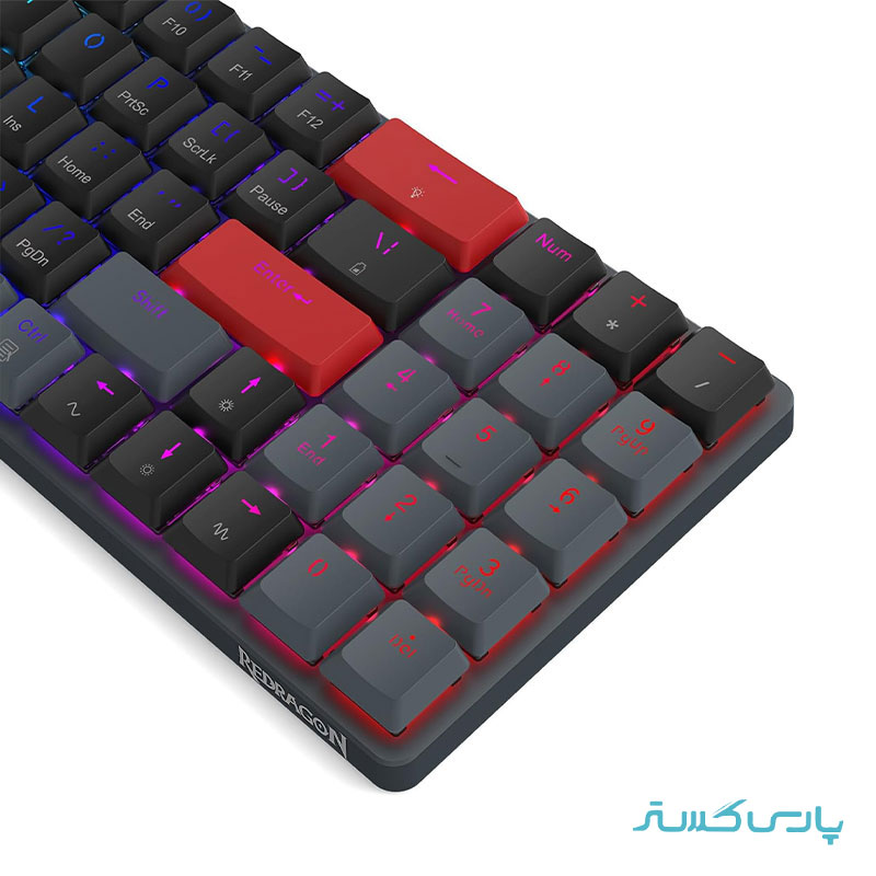 کیبورد بی سیم/باسیم گیمینگ ردراگون مدل Redragon ASHE PRO K626-RBG RGB - Image 2