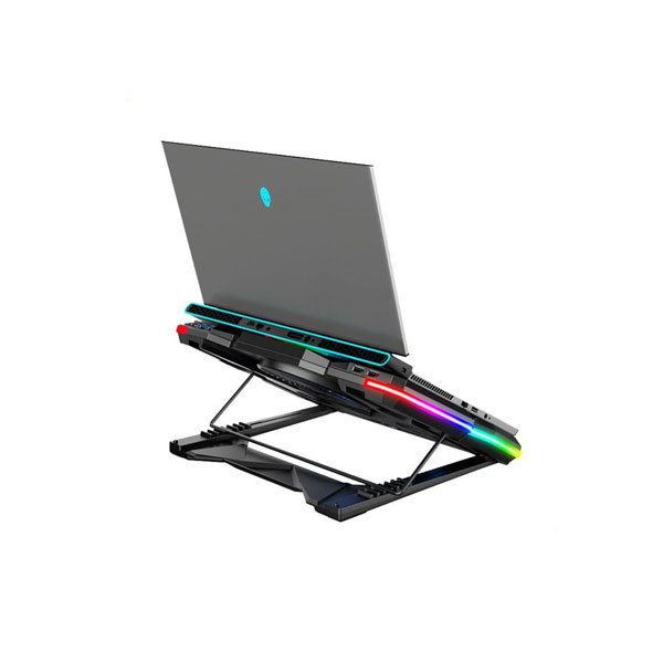 پایه خنک کننده لپ تاپ کول کلد مدل CoolCold K44 RED RGB - Image 2