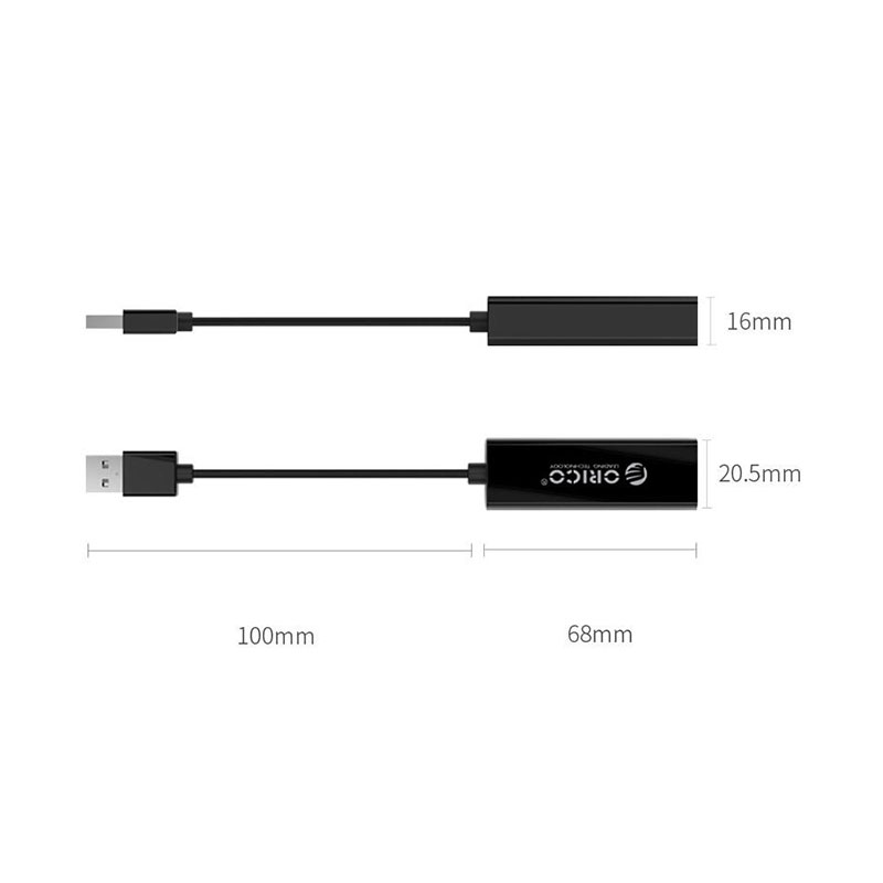 مبدل USB 2.0 به شبکه اوریکو مدل ORICO UTJ-U2-BK-BP - Image 3