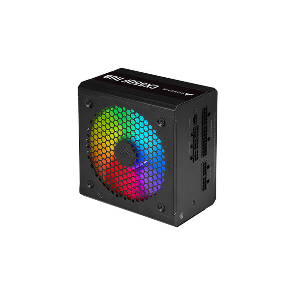 منبع تغذیه کامپیوتر کورسیر مدل CORSAIR CX550F RGB BRONZE FULL - Image 2